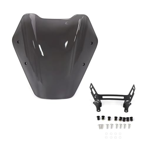Motorrad Windschutzscheibe Deflektor Für CB750 Für Hornet CB 750 2025-2026 Motorrad Windschutzscheibe(GRAU) von SCARXUSV