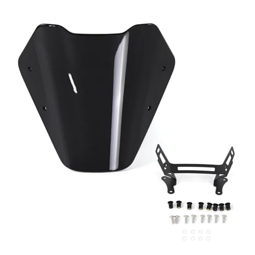 Motorrad Windschutzscheibe Deflektor Für CB750 Für Hornet CB 750 2025-2026 Motorrad Windschutzscheibe(Schwarz) von SCARXUSV