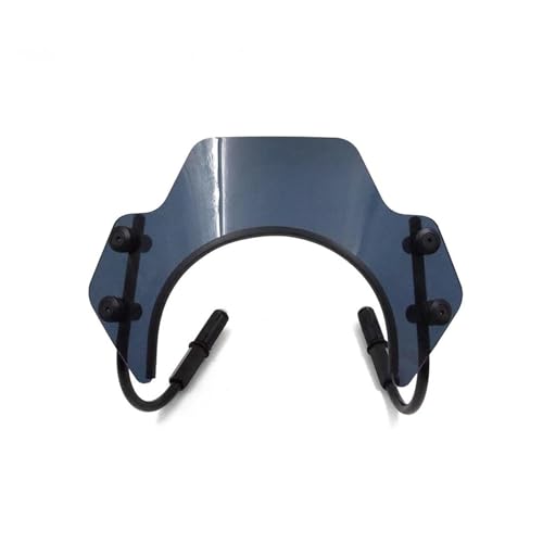 Motorrad Windschutzscheibe Displayschutzfolie Für Vespa GTS300 GTS 250 125 Für Super 125-300 Motorrad Windschutzscheibe(Transparentes Schwarz) von SCARXUSV