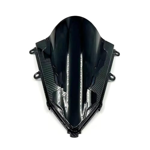 Motorrad Windschutzscheibe Front Sportverkleidung Für CBR650R CBR 650R CBR650 CBR 650R 2019-2024 Motorrad Windschutzscheibe(Kohlenschwarz) von SCARXUSV