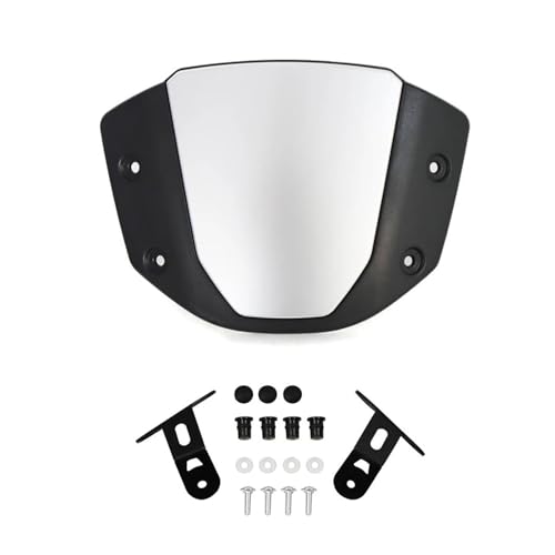 Motorrad Windschutzscheibe Frontscheibe Windschotter Für CB650R 2019-2023 CB1000R CB 650 R Motorrad Windschutzscheibe(SILBER) von SCARXUSV