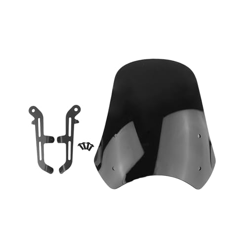 Motorrad Windschutzscheibe Schild Windschotter Für Triumph T100 T120 Motorrad Windschutzscheibe(Schwarz) von SCARXUSV