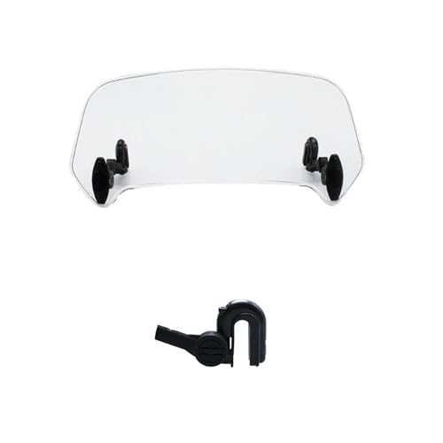 Motorrad Windschutzscheibe Spoiler Deflektor Für SYM Für Citycom 300 Motorrad Windschutzscheibe(L Transparent) von SCARXUSV