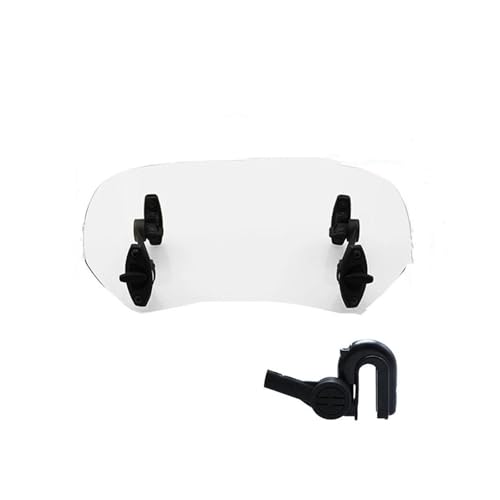 Motorrad Windschutzscheibe Spoiler Luftschotter Für MT07 MT09 MT10 R1 R3 FZ6 XMAX XJ6 XJR1300 FZ 6 Motorrad Windschutzscheibe(S Transparent) von SCARXUSV