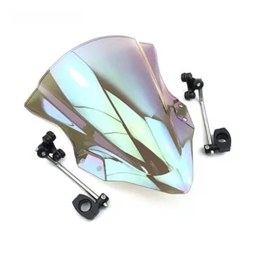 Motorrad Windschutzscheibe Verstellbare Halterung Bildschirm Für MT125 FZ FZ1 FZ6 FZ8 FZ8N XJ6 MT-01 MT03 MT07 MT 2013 Motorrad Windschutzscheibe(Klares Iruidium) von SCARXUSV