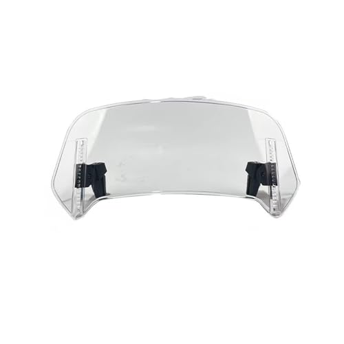 Motorrad Windschutzscheibe Verstellbarer Deflektor Für Tiger 800xc Für Bonneville T100 Motorrad Windschutzscheibe(Style B-Clear) von SCARXUSV