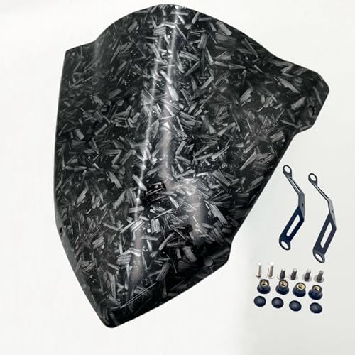 Motorrad Windschutzscheibe Windschild Windschotter Bildschirm Schild Für MT25 MT03 MT-25 MT-03 2021-2024 Motorrad Windschutzscheibe(Geschmiedetes Korn) von SCARXUSV