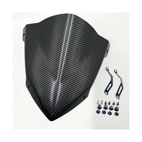 Motorrad Windschutzscheibe Windschild Windschotter Bildschirm Schild Für MT25 MT03 MT-25 MT-03 2021-2024 Motorrad Windschutzscheibe(Kohlefaser) von SCARXUSV