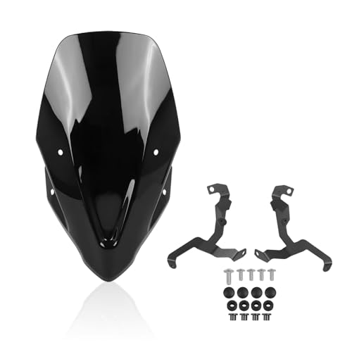 Windschutzscheibenabweiser Für CB750 Für Hornet CB 750 2023-2024 Motorrad Windschutzscheibe(Schwarz) von SCARXUSV