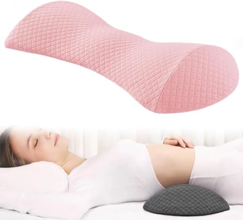 UIILO Lendenkissen zum Schlafen, Memory-Schaum-Rückenstützkissen zur Linderung von Rückenschmerzen, Polsterung und Unterstützung zur Linderung von Schlaf und Beschwerden im unteren Rückenbereich von UIILO