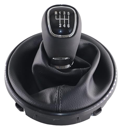 Manuell Schaltknauf Kompatibel mit Skoda Kompatibel mit Fabia 2 II MK2 Kompatibel mit Combi Scout 2007-2014 Manueller Schaltknauf Hebel Stick Kopfgriff Gaitor Boot Cover(6 Speed Set) von SCBSTKBGGW