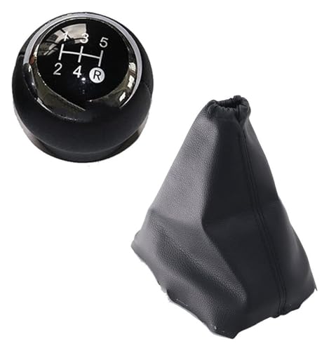 Manuell Schaltknauf Kompatibel mit TOYOTA Kompatibel mit AURIS 2007-2011 5 6 Geschwindigkeit Auto Shift Schaltknauf Hebel Gaitor Boot Abdeckung(5 Speed Black Set) von SCBSTKBGGW