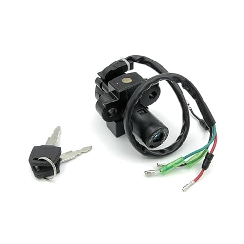 Motorrad Zündschalter Für NSR 125 Für NSR125 1993-2004 Motorrad Zündschloss Kraftstofftankdeckel Abdeckung Sitzschloss Kit Schlüssel(Ignition Switch Lock) von SCBSTKBGGW