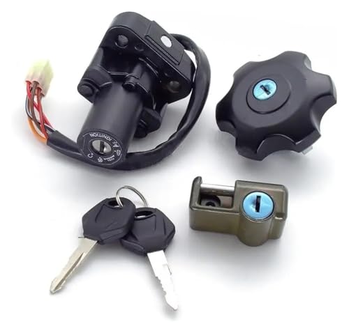 Motorrad Zündschalter Für Suzuki DR650SE DR650SEL 1996-2009 2011-2022 Motorrad Kraftstoff Gas Kappe Zündschloss Sitz Lock Set Motorrad Zündschalter Für Suzuki DR650SE DR650SEL 1996-2009 2011-2022 Motorrad Kraftstoff Gas Kappe Zündschloss Sitz Lock Set von SCBSTKBGGW