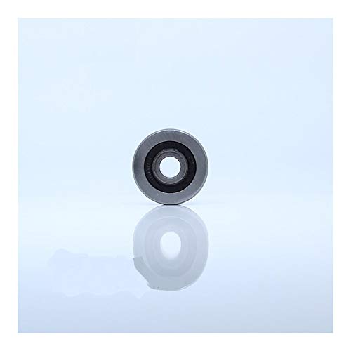 2 Stück H-Rillenlager 10 x 37 x 12 x 14 mm Stahllagerrollen H7/3 H7/4 H8/2 Gleitführungslager U-Rad-Riemenscheibe(10371214H7 4 2PC) von SCDBPZSD