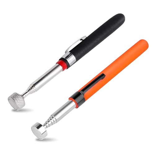 2 Stück Magnet Teleskopstab, Ausziehbar Magnetheber Teleskop Magnetstab Teleskopmagnet Stabmagnet Magnetstabgreifer Magnetgreifer Stark (5LB 8LB) von SCDZY