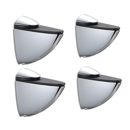 4 Stück Glasbodenträger, Verstellbare Glashalter Zinklegierung Glasregal Halterung Silber Glasklemme Regalhalterung für Holz- / Glasregale mit Einer Dicke von 3-20 mm 4 Stück Glasbodenträger, Verstellbare Glashalter Zinklegierung Glasregal Halterung Silber Glasklemme Regalhalterung für Holz- / Glasregale mit Einer Dicke von 3-20 mm von SCDZY