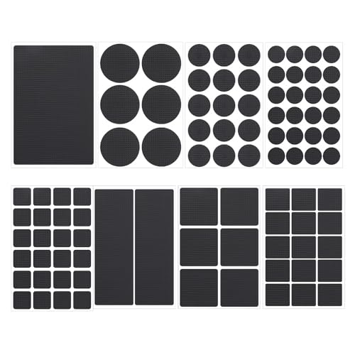 93 Stück Filzgleiter Selbstklebend, 8 Größen Antirutsch Pads 4 mm Dicke Möbelgleiter Runde Rechteckige Anti-Rutsch-Gummimatte für Möbel, Antirutsch Aufkleber für Möbelfüße Stuhlbeine Hartholzböden 93 Stück Filzgleiter Selbstklebend, 8 Größen Antirutsch Pads 4 mm Dicke Möbelgleiter Runde Rechteckige Anti-Rutsch-Gummimatte für Möbel, Antirutsch Aufkleber für Möbelfüße Stuhlbeine Hartholzböden von SCDZY