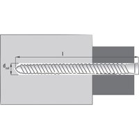 Box 50 Direktbefestigungsschrauben rx 7.5x100 mm Scell-it Feiner Rundkopf - Innensechskant - RX100 von SCELL-IT