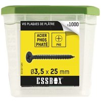 Scell-it - essbox Gipskartonschraube - Ø3,5 mm x 25 mm - Packung mit 1000 Stück - EX-5211251 Scell-it - essbox Gipskartonschraube - Ø3,5 mm x 25 mm - Packung mit 1000 Stück - EX-5211251 von SCELL-IT