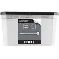 Essbox Scell-it Selbstbohrende Schraube - weiß verzinkt - Sechskantkopf - Ø6,3 mm x 38 mm - Packung mit 200 Stück - EX-94704163038 von SCELL-IT