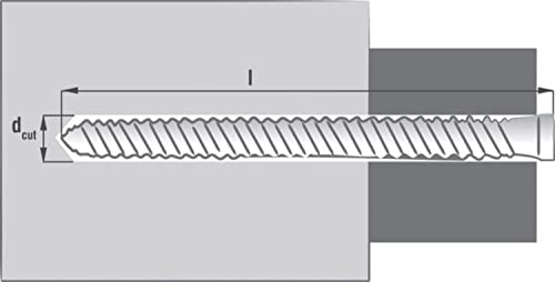 SCELL-IT Schrauben für direkte Befestigung RX 7,5 x 120 mm – runder Kopf fein – Innensechskant – RX120 von Scell-it