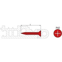 Scell-it - Box 1000 Schrauben pvc plast Senkkopf 120° verzinkter Stahl 4.2x20 mm - PH2 - PVCPB42020 von SCELL-IT