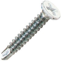 Scell-it - Box 1000 Selbstbohrende Schrauben mit Zacken unter Senkkopf weiß PH2 - 3.9 x 32 mm - PVCFW39032 von SCELL-IT