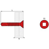 Scell-it - Box 250 Selbstbohrschrauben tfq Stahl SQ2 - 4.8 x 70 mm - TFQ48070 Scell-it - Box 250 Selbstbohrschrauben tfq Stahl SQ2 - 4.8 x 70 mm - TFQ48070 von SCELL-IT