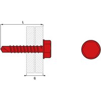 Scell-it - Box 50 Selbstbohrende tht Schrauben - 6.3 x 150 mm - 139 mm Verbindung - THT10-63150 von SCELL-IT
