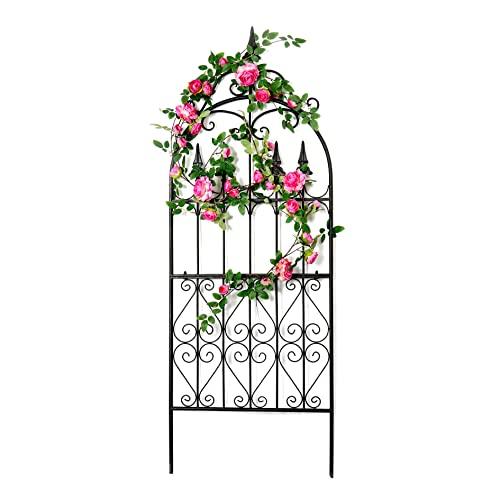 SCENDOR GARDEN Garten Rankgitter 152x55x1CM für Kletterpflanzen Metall Eisen Draht Rankhilfen für Outdoor Kletterpflanzen Unterstützung von SCENDOR GARDEN