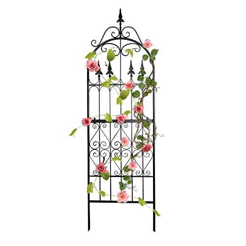 SCENDOR GARDEN Garten Rankgitter 182x55x1.3CM für Kletterpflanzen Metall Eisen Draht Rankhilfen für Outdoor Kletterpflanzen Unterstützung von SCENDOR GARDEN