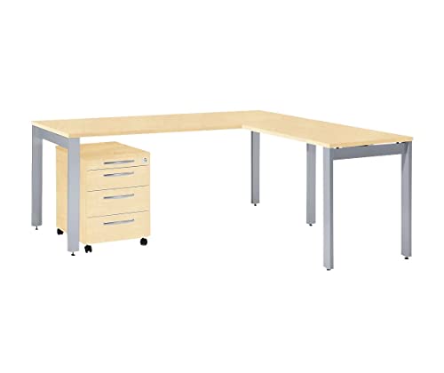 SCHÄFER SHOP Eckschreibtisch Komplettset LOGIN bestehend aus Schreibtisch, Anbautisch und Rollcontainer 180 x 180 x 74 cm. Schreibtisch l Form Computertisch Ahorn Dekor SCHÄFER SHOP Eckschreibtisch Komplettset LOGIN bestehend aus Schreibtisch, Anbautisch und Rollcontainer 180 x 180 x 74 cm. Schreibtisch l Form Computertisch Ahorn Dekor von SCHÄFER SHOP