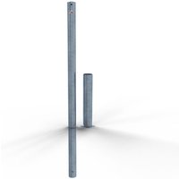 Schake Absperrpfosten herausnehmbar aus Stahlrohr verzinkt Ø60x2,5mm mit Stahlkappe 900mm Überflur ohne Verschluss und Ösen Schake Absperrpfosten herausnehmbar aus Stahlrohr verzinkt Ø60x2,5mm mit Stahlkappe 900mm Überflur ohne Verschluss und Ösen von SCHAKE