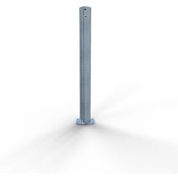 Schake Absperrpfosten ortsfest zum Einbetonieren mit Erdanker aus Stahlrohr verzinkt Ø89x2,9mm mit Stahlkappe 900mm Überflur Schake Absperrpfosten ortsfest zum Einbetonieren mit Erdanker aus Stahlrohr verzinkt Ø89x2,9mm mit Stahlkappe 900mm Überflur von SCHAKE