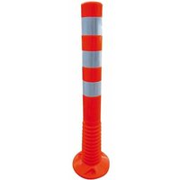 Schake Flexipfosten Ø80mm in rot mit weiß reflektierenden Streifen und Dübelbefestigung aus PUR 750mm hoch Schake Flexipfosten Ø80mm in rot mit weiß reflektierenden Streifen und Dübelbefestigung aus PUR 750mm hoch von SCHAKE