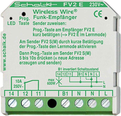 Funk-Empfänger 10A 230V AC SCHALK FV2E von SCHALK