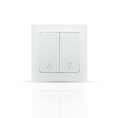 SCHARTEC Rolladen Schalter Unterputz UP Doppelwippe mit Raster und Rastfunktion - praktischer und schöner Rolladenschalter für ein komfortables Zuhause SCHARTEC Rolladen Schalter Unterputz UP Doppelwippe mit Raster und Rastfunktion - praktischer und schöner Rolladenschalter für ein komfortables Zuhause von Schartec