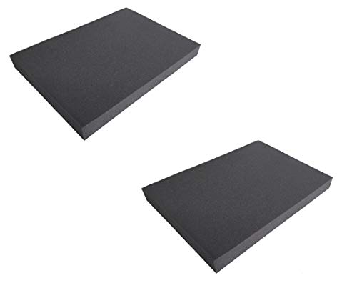 2X Schaumstoffmatte Sitzkissen Schaumstoff Kissen Stuhl Polster Auflage Multifunktional 50x35x4,5cm (2 Matten) von SCHAUMEX