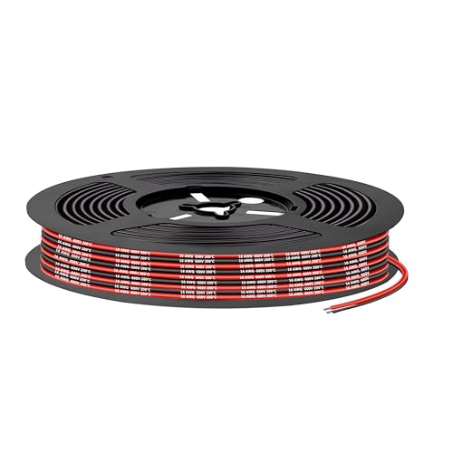 Silikonkabel,Silikon Elektronik Kabel-SCHDRA 1,3 mm² 16AWG Super flexibles Elektrokabe 5m (2,5m Schwarz & 2,5m Rot) geeignet für Fernsteuerungsmodelle, Lampen, Haushaltsgeräte und mehr von SCHDRA