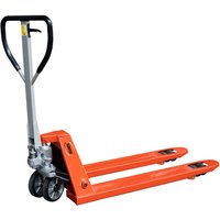 Schefer Gabelhubwagen Premium SP 27-115 Tragkraft 2700kg mit Gummi Lenkräder + Gummi Tandem Gabelrollen von SCHEFER