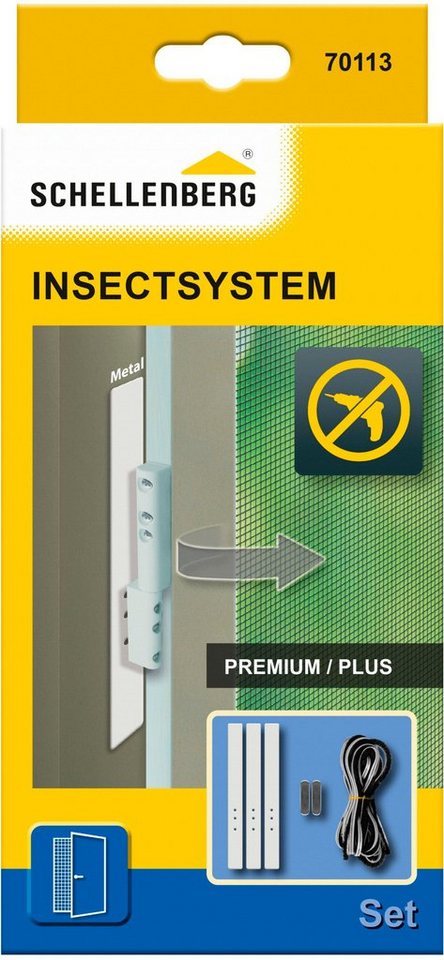SCHELLENBERG Insektenschutz-Tür Adapter-Set, für Insektenschutz Balkontür Plus und Premium, inkl. Bürstendichtung von SCHELLENBERG