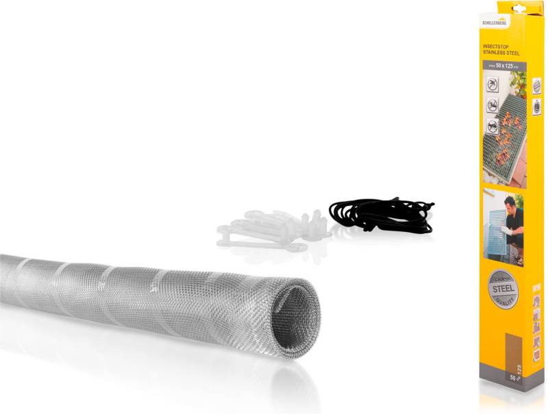 SCHELLENBERG Lichtschachtabdeckung aus Fiberglas,- Aluminium,- und Edelstahlgewebe, (Set, 1-St), zur Kellerschachtabdeckung, 50 x 125 cm in anthrazit von SCHELLENBERG