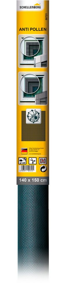 SCHELLENBERG Pollenschutzgitter für Fenster, Pollenschutz und Insektenschutz, (Packung, 1-St), Fliegengitter Minirolle, 140 x 150 cm, anthrazit SCHELLENBERG Pollenschutzgitter für Fenster, Pollenschutz und Insektenschutz, (Packung, 1-St), Fliegengitter Minirolle, 140 x 150 cm, anthrazit von SCHELLENBERG