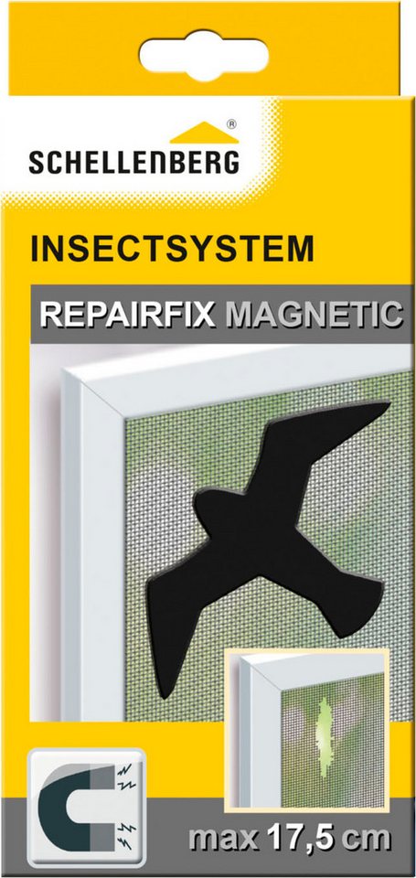SCHELLENBERG Reparatur-Set Magnetfolie für Insektenschutz Fliegengitter, zur Reparatur von defektem Polyester-, Fiberglas-, Alugewebe von SCHELLENBERG