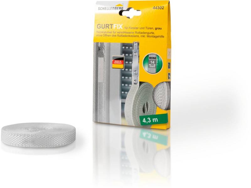 SCHELLENBERG Reparatur-Set Rollladen Gurtfix für das Rollladensystem Mini, Set, 1-St., für alte Gurtbänder in unterschiedlichen Farben, 14 mm x 4,3 m von SCHELLENBERG