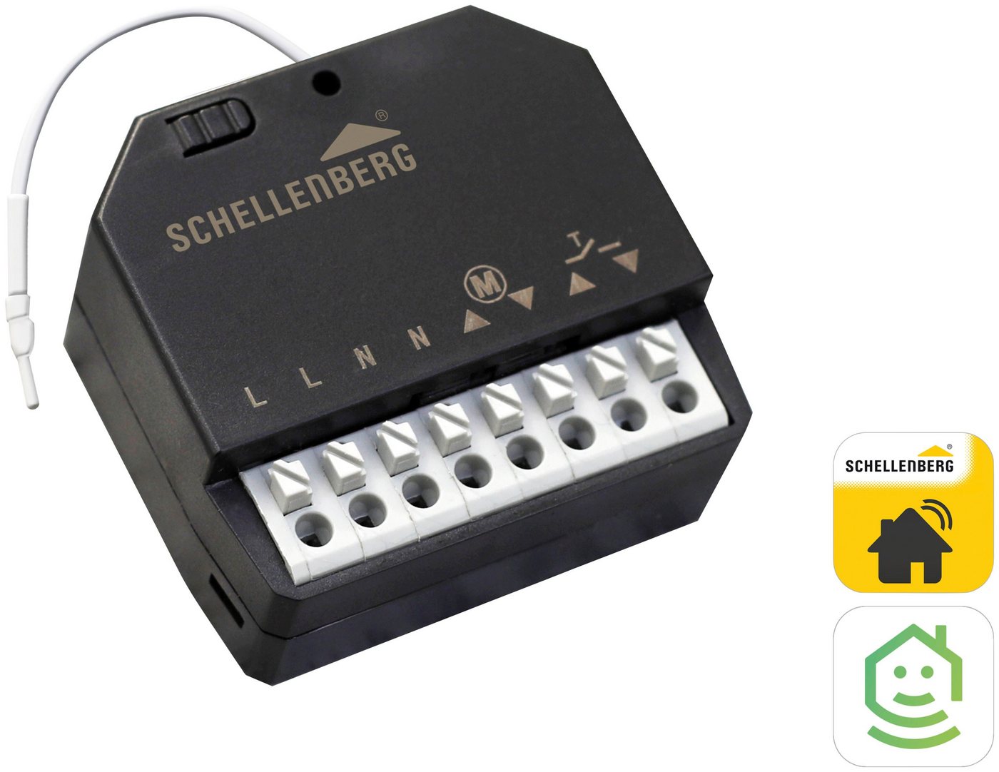 SCHELLENBERG Rollladen-Funksteuerung Funk-Empfangsmodul, für Rollläden & Markisen, 1-tlg., zur Nachrüstung auf 868MHz Funk, für Schellenberg Handsender 20015 von SCHELLENBERG
