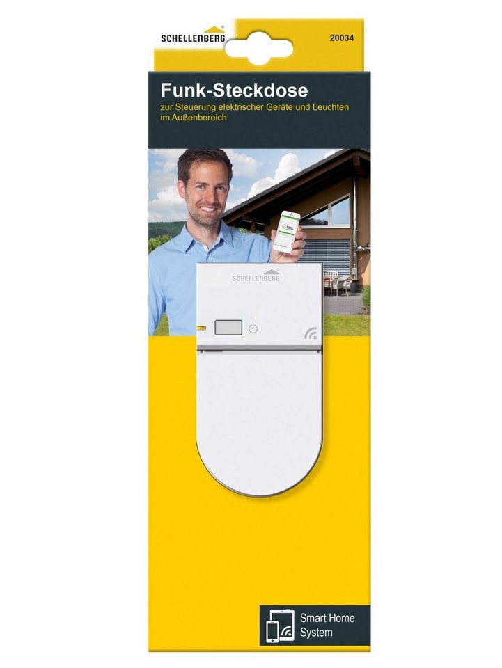 SCHELLENBERG Schellenberg Funk-Steckdose außen weiß Smart-Home Starter-Set SCHELLENBERG Schellenberg Funk-Steckdose außen weiß Smart-Home Starter-Set von SCHELLENBERG
