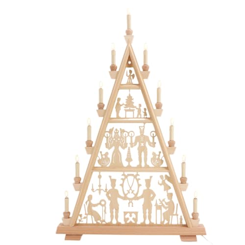 SCHENK HOLZKUNST Lichterspitze Motiv Engel und Bergmann, 4 Etagen SCHENK HOLZKUNST Lichterspitze Motiv Engel und Bergmann, 4 Etagen von SCHENK HOLZKUNST