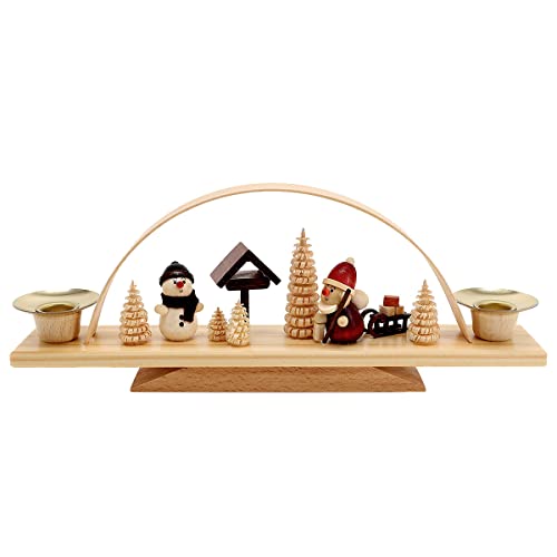 SCHENK HOLZKUNST Schwibbogen Weihnachtsmann mit Schneemann, klein SCHENK HOLZKUNST Schwibbogen Weihnachtsmann mit Schneemann, klein von SCHENK HOLZKUNST